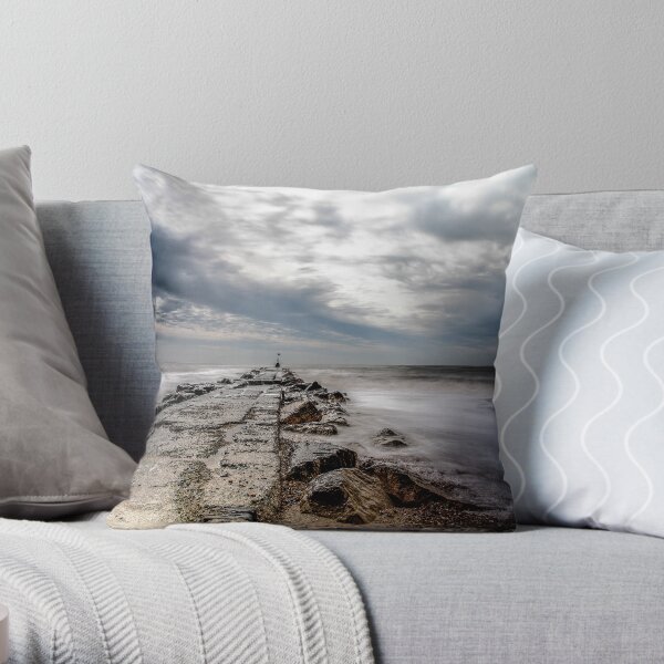 Long Spit at Hengitsbury Head Throw Pillow