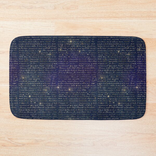 Item preview, Golden handwriting on a blue background 1 designed and sold by AnnieHochmann.
