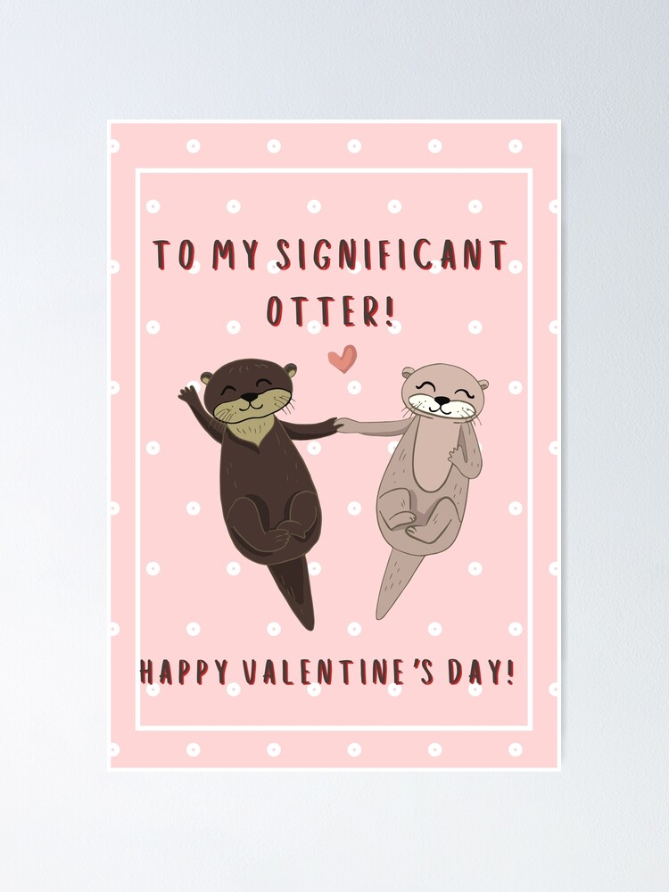 Tarjeta "No Hay Nutria Como Tú" / Tarjeta De San Valentín Con Nutria