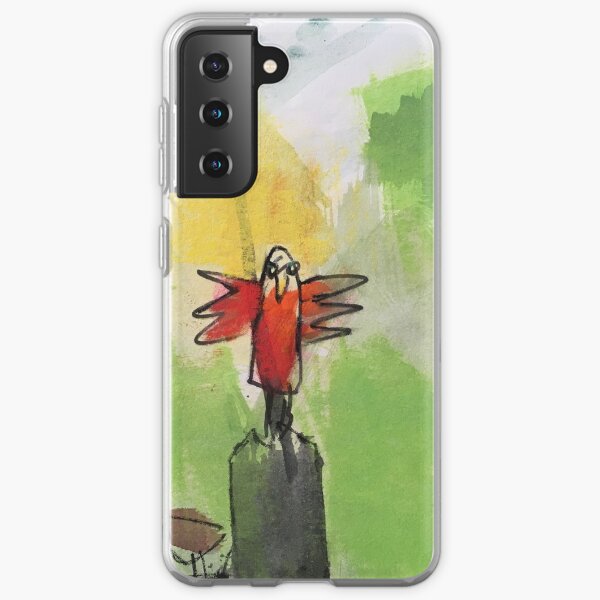 Red Bird Samsung Galaxy Flexible Hülle