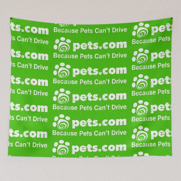 Item preview, Pets.Com Distressed Logo - Defunct DotCom Boom Company - Bankrupt in the 1990s Internet Bubble - Marketing Disaster designed and sold by SolissDesigns.
