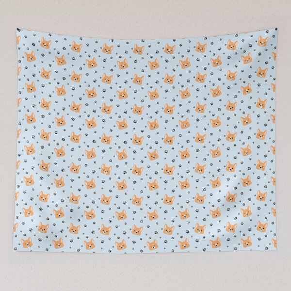 Item preview, Lots of Corgis! -  Blue designed and sold by ranchi.