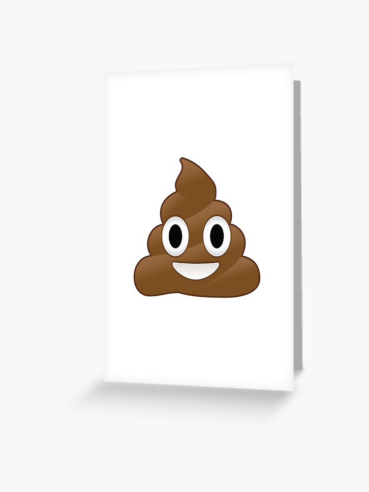 Carte De Vœux Poo Emoji Par Thosa Redbubble