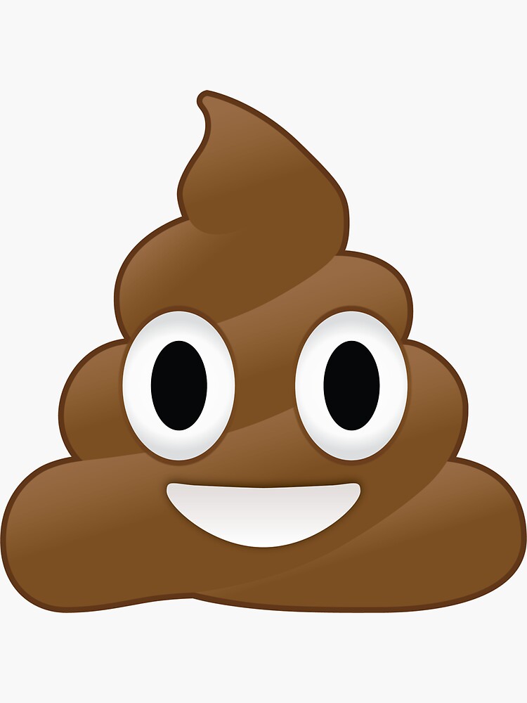 "Poo Emoji" Sticker by Thosa | Redbubble