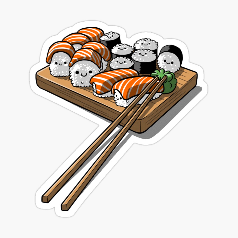 Kawaii Sushi Cute Japanese Food | Cartoon Sushi