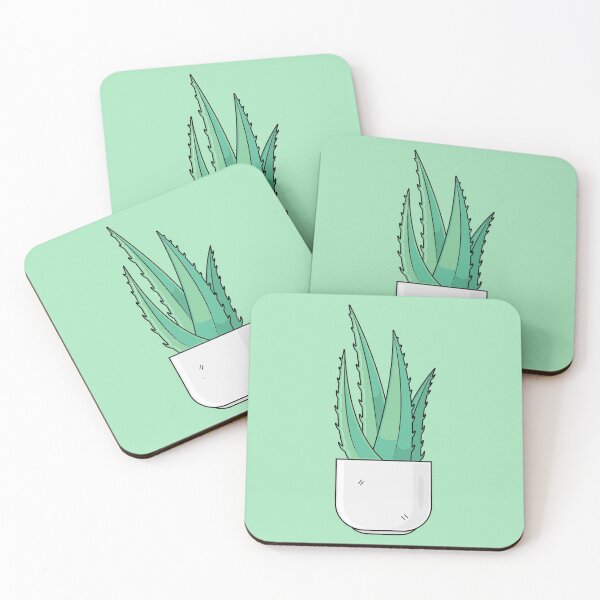 Item preview, aloevera plant flat design designed and sold by griconut.