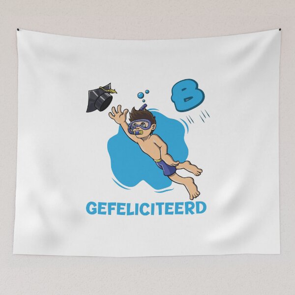 Item preview, Boy is getting here swimming certificate A. Congratulations with your swimming. Gefeliciteerd! diploma designed and sold by Zwembad Vergelijker.