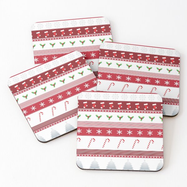 Item preview, Christmas Pattern Background - Red & Silver designed and sold by serenaking.