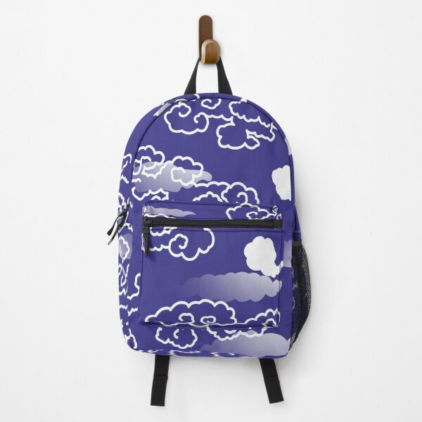 Item preview, Japanese cloud traditional kimono pattern royal blue design designed and sold by Japanculture.
