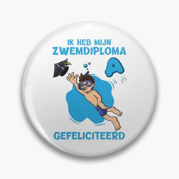 Item preview, Boy is getting here swimming certificate A. Congratulations with your swimming. Ik heb mijn zwemdiploma gehaald tijdens het afzwemmen. Gefeliciteerd! designed and sold by Zwembad Vergelijker.