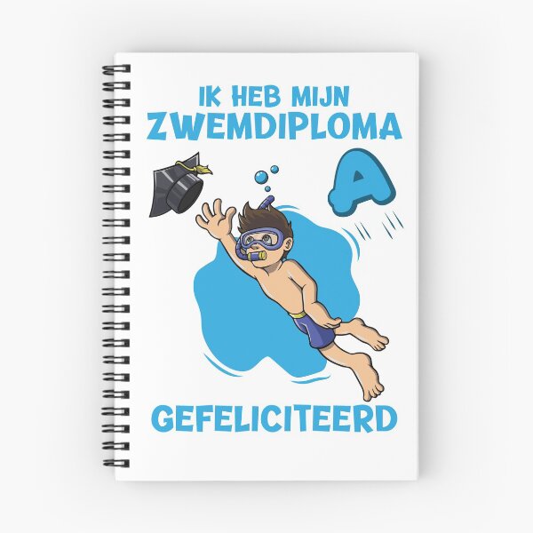 Item preview, Boy is getting here swimming certificate A. Congratulations with your swimming. Ik heb mijn zwemdiploma gehaald tijdens het afzwemmen. Gefeliciteerd! designed and sold by Zwembad Vergelijker.
