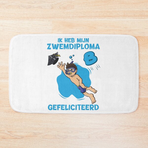 Item preview, Boy is getting here swimming certificate B. Congratulations with your swimming. Ik heb mijn zwemdiploma gehaald tijdens het afzwemmen. Gefeliciteerd! designed and sold by Zwembad Vergelijker.