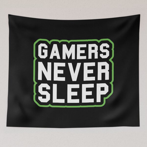 Item preview, gamers never sleep best gamers birthday gift designed and sold by ShoppyYourThing.