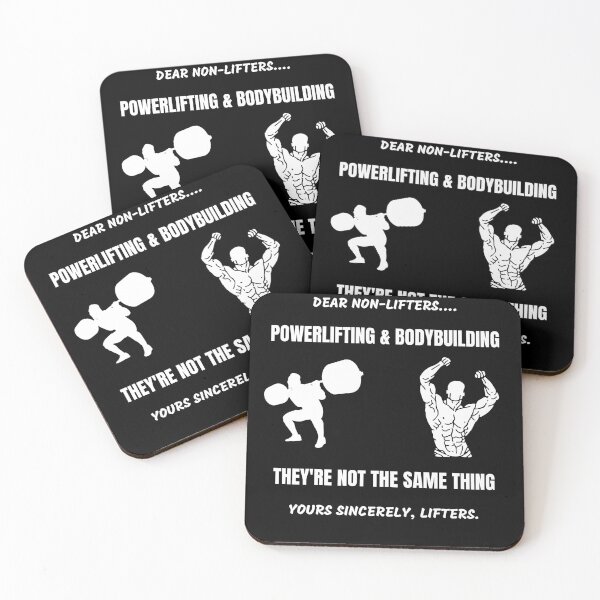Item preview, Powerlifting and bodybuilding difference designed and sold by msify.