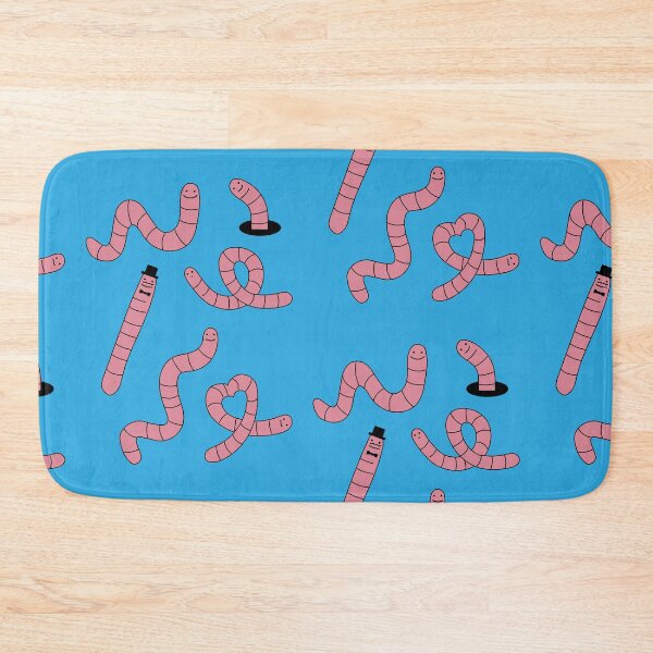Item preview, Cute Worm Party Pattern designed and sold by nikavdb.