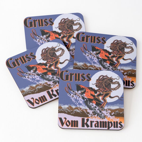 Item preview, Krampus on a snowmobile designed and sold by Chris LaBonte.
