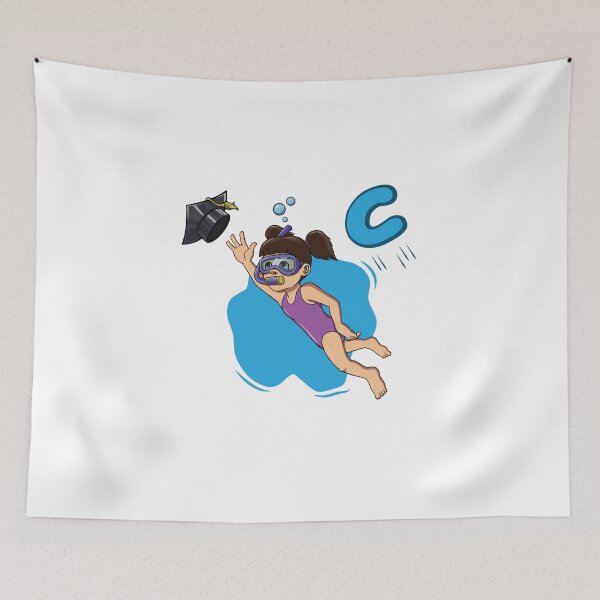 Item preview, Girl is getting here swimming certificate C.  designed and sold by Zwembad Vergelijker.