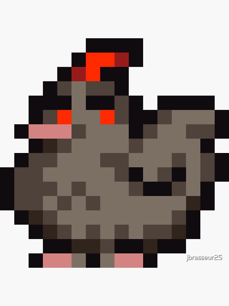 "Stardew Valley Black Chicken" Sticker for Sale by jbrasseur25