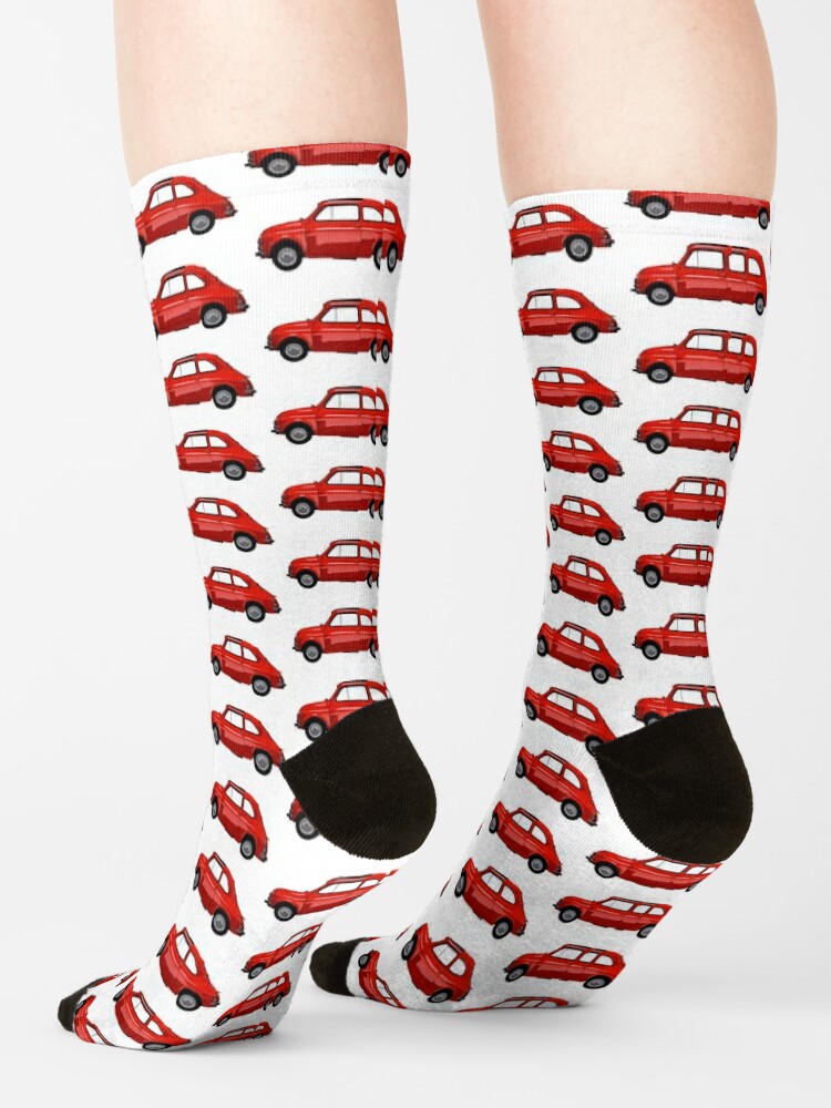 Fiat 500 Italy Style Car Socks Bulk Socks Personalized Custom 360° Digital  Print Gift Harajuku Unisex Adult Teen Youth Socks