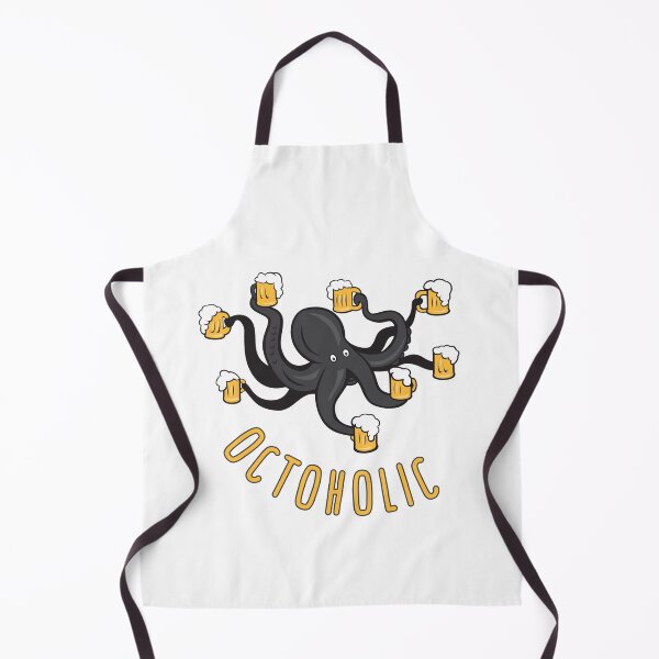 Item preview, octoholic funny octopus drinking alcohol designed and sold by AnujShah7.