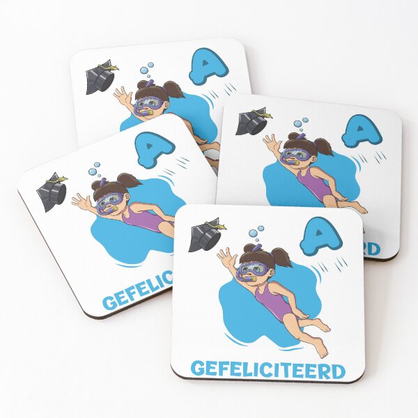 Item preview, Girl is getting here swimming certificate A. Gefeliciteerd met het behalen van je zwemdiploma. Een hele prestatie! designed and sold by Zwembad Vergelijker.