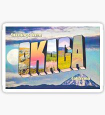 OKAGA CALIFORNIA Sticker