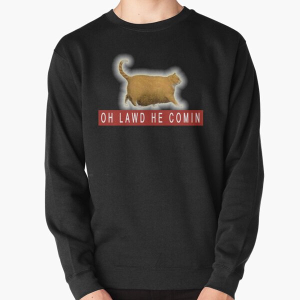Chonk Cat Meme Pullover Sweatshirt