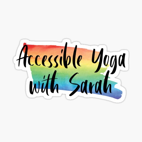 Accessible Yoga with Sarah Rainbow Sticker