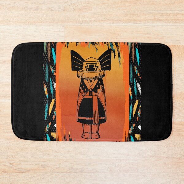 Item preview, Kachina-Native American Doll Symbol With Tribal Pattern Border designed and sold by handsoftime2020.
