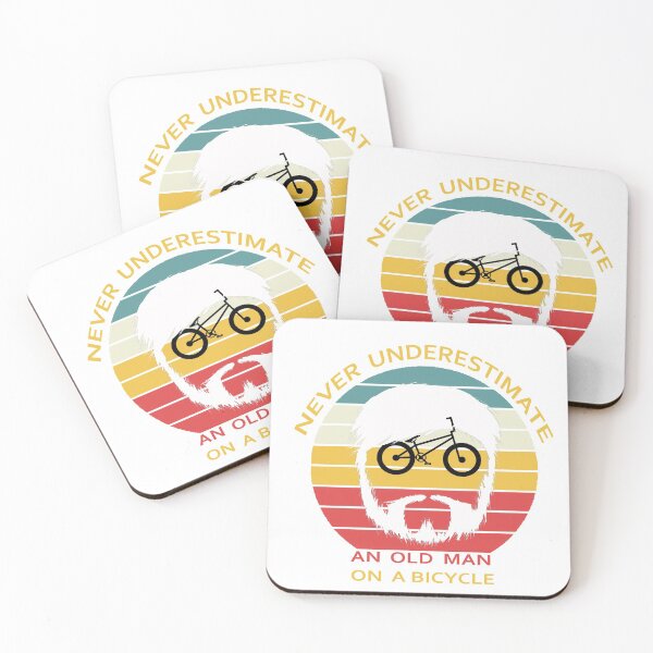 Item preview, Never Underestimate An Old Man On A Bicycle Gift Idea For Bicycle Lover designed and sold by HINDAM4U.