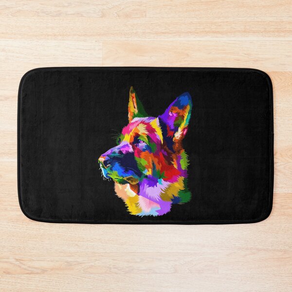Item preview, Colorful shepherd, police german shepherd dog portrait designed and sold by EmilyPippin.
