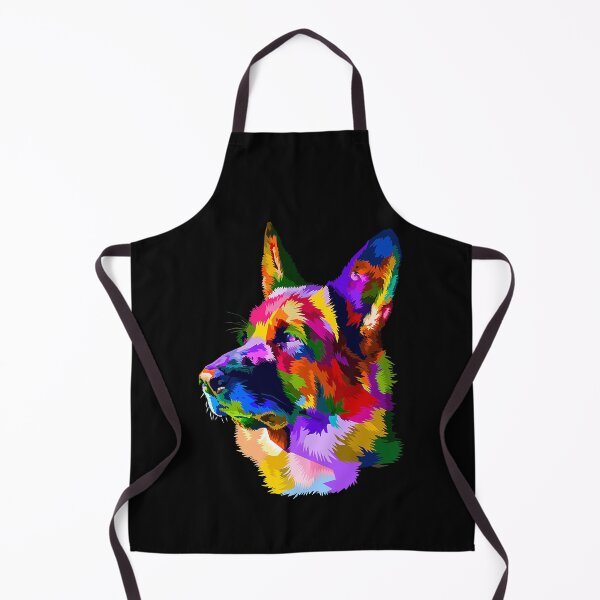Item preview, Colorful shepherd, police german shepherd dog portrait designed and sold by EmilyPippin.