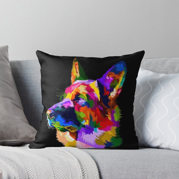 Item preview, Colorful shepherd, police german shepherd dog portrait designed and sold by EmilyPippin.