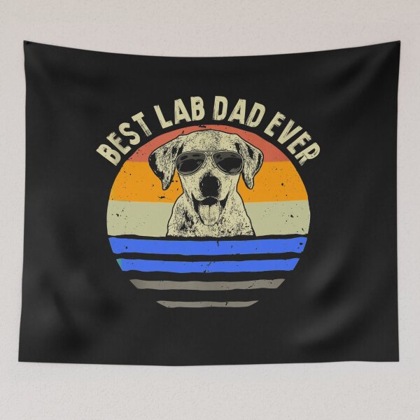 Item preview, Men's Best Lab Dad Ever Labrador Dad Vintage designed and sold by Saiyarad.