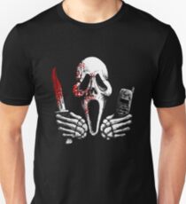 Skulls, Bones, Knives and Phones Unisex T-Shirt