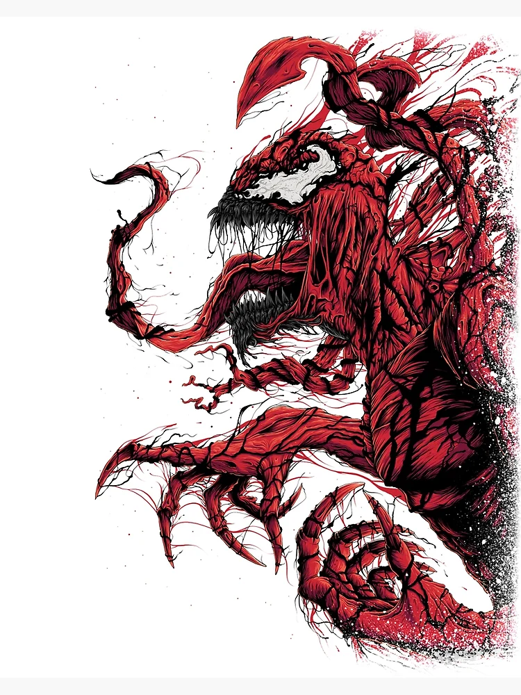 Red symbiote Art Board Print by Violet Girl