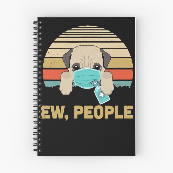 Item preview, Ew People Funny Vintage Retro Pug Mask Quarantine designed and sold by JohnnyBench73.