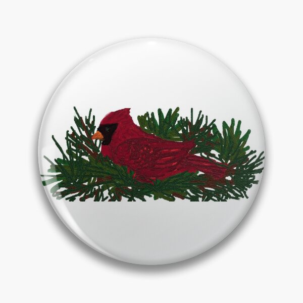 Item preview, hand painted cardinal designed and sold by THE AMERICAN TEEVANGELIST.
