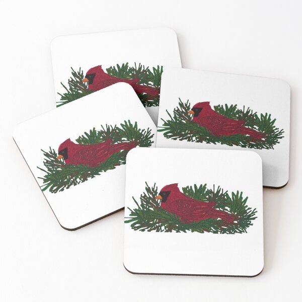 Item preview, hand painted cardinal designed and sold by THE AMERICAN TEEVANGELIST.