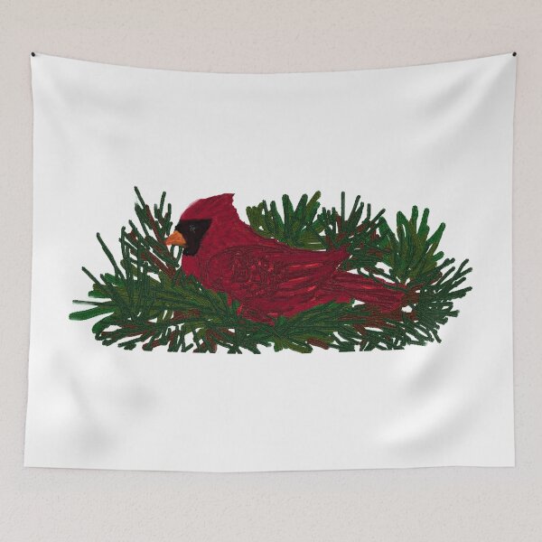 Item preview, hand painted cardinal designed and sold by THE AMERICAN TEEVANGELIST.