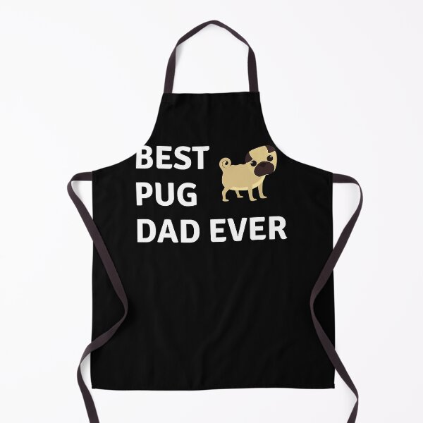 Item preview, Funny Cute Dog Best Pug Dad Ever Retro Women Men Smile designed and sold by JohnnyBench73.