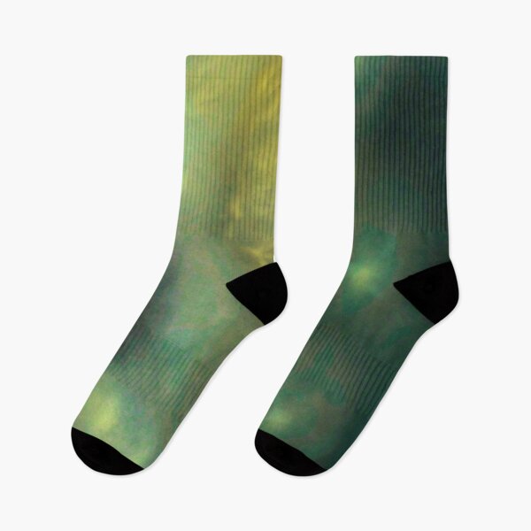 Item preview, Deep Ocean Vibes - Abstract Digital Painting - Underwater Green and Yellow Art designed and sold by PiperArtDesign.