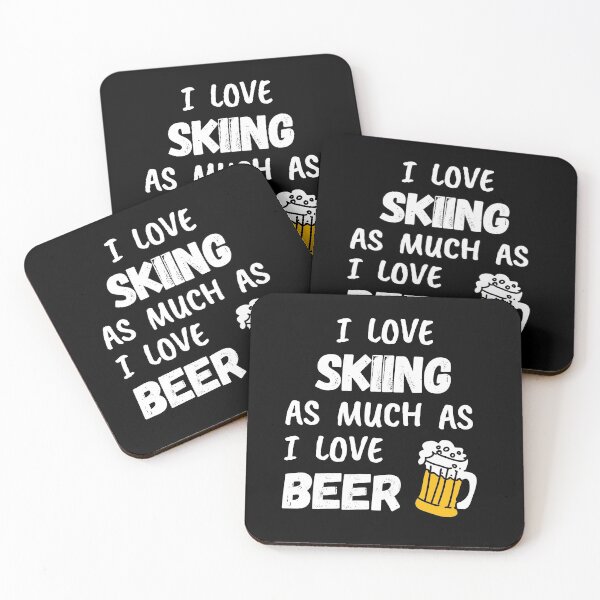 Item preview, I love skiing as much as I love beer designed and sold by TheGreenGoat.