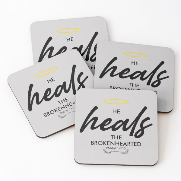 Item preview, He Heals The Broken Hearted Psalm 147:3 designed and sold by Edzgi1.