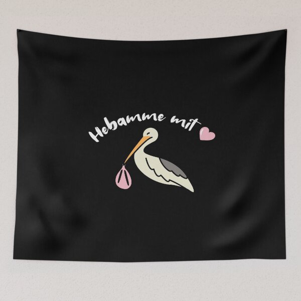 Item preview, Midwife with a heart stork brings baby doula designed and sold by lsvds.