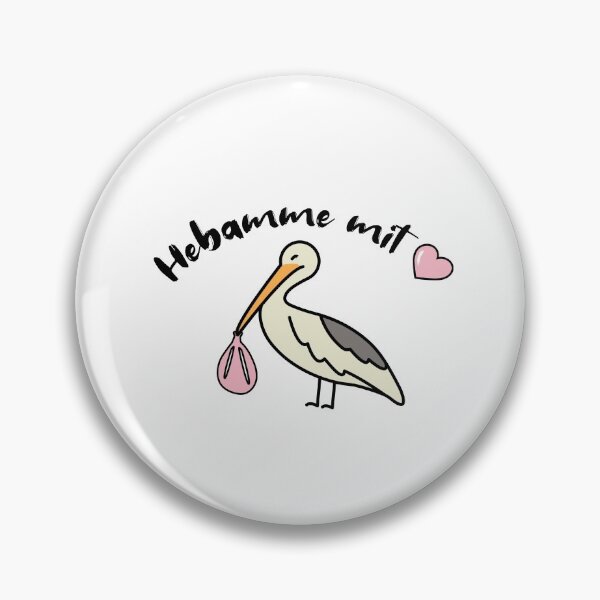 Item preview, Midwife with a heart stork brings baby doula designed and sold by lsvds.