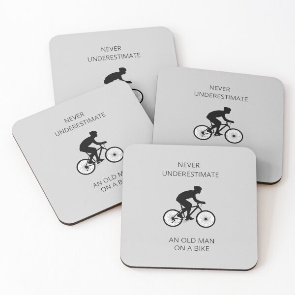 Item preview, Never Underestimate An Old Man On A Bicycle designed and sold by liftdesign.