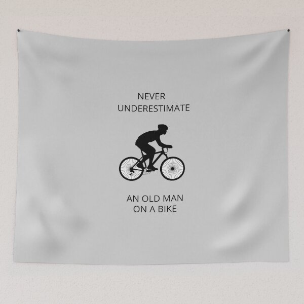 Item preview, Never Underestimate An Old Man On A Bicycle designed and sold by liftdesign.