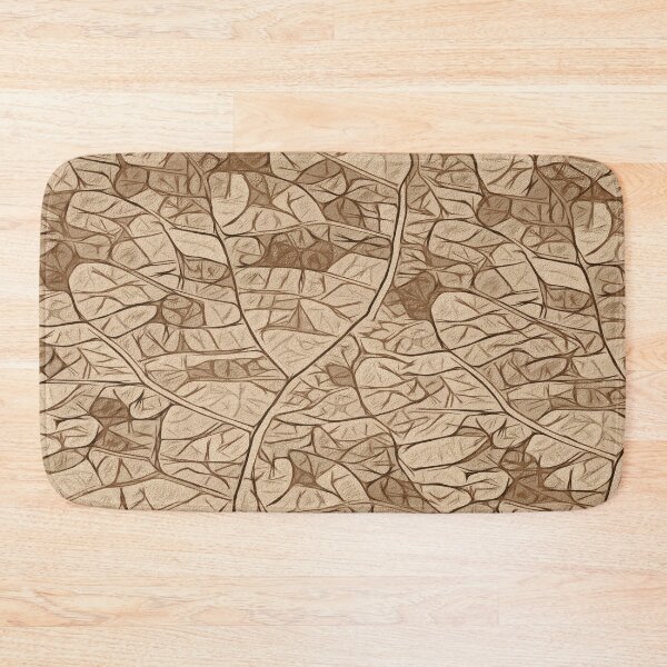 Item preview, Simplistic leaf structure pattern - paltinum gold designed and sold by SulkaCreative.