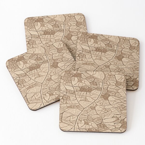 Item preview, Simplistic leaf structure pattern - paltinum gold designed and sold by SulkaCreative.